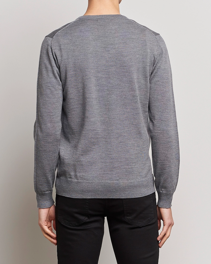 J.Lindeberg Lymann True Merino V-Neck Pullover Grey S - Bilde 4