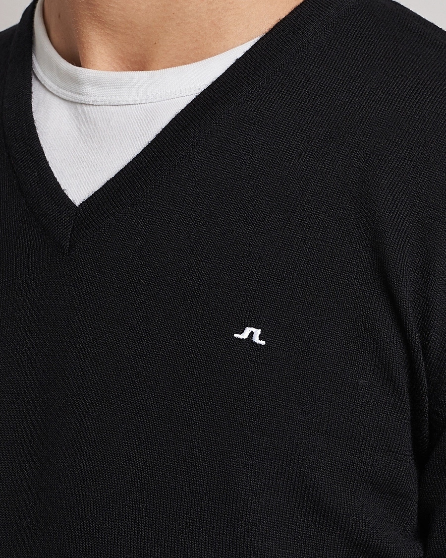 J.Lindeberg Lymann True Merino V-Neck Pullover Black S - Bilde 5
