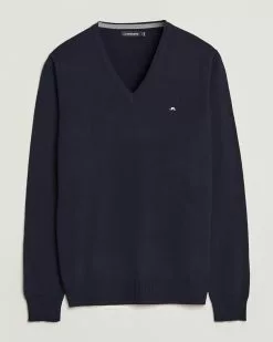 J.Lindeberg Lymann True Merino V-Neck Pullover Navy S