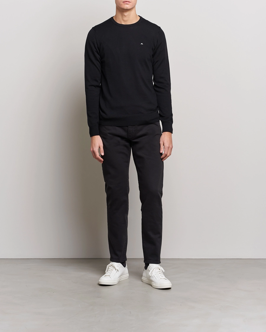 J.Lindeberg Lyle True Merino Crew Neck Pullover Black S - Bilde 2