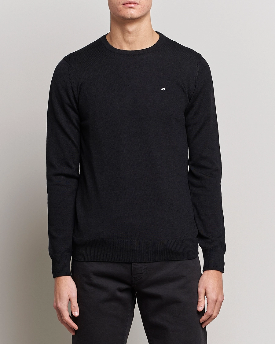 J.Lindeberg Lyle True Merino Crew Neck Pullover Black S - Bilde 3