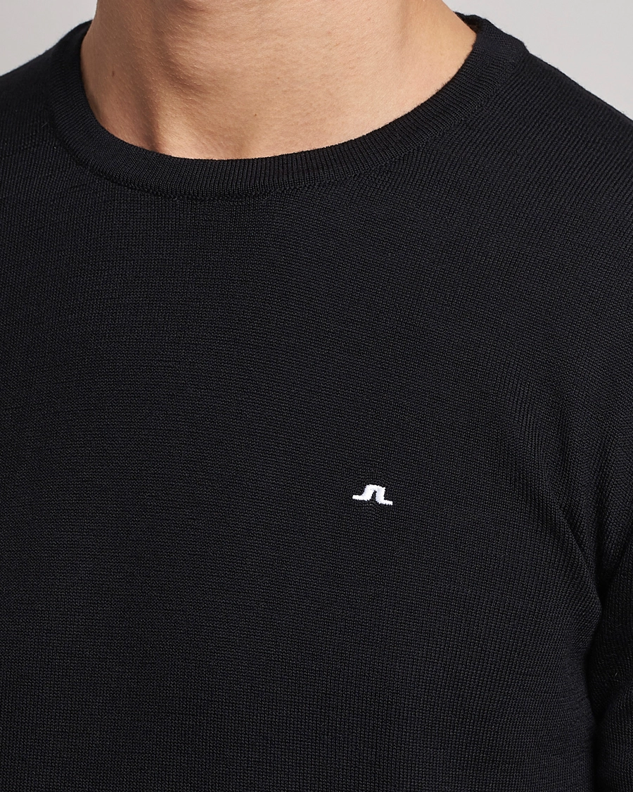 J.Lindeberg Lyle True Merino Crew Neck Pullover Black S - Bilde 5