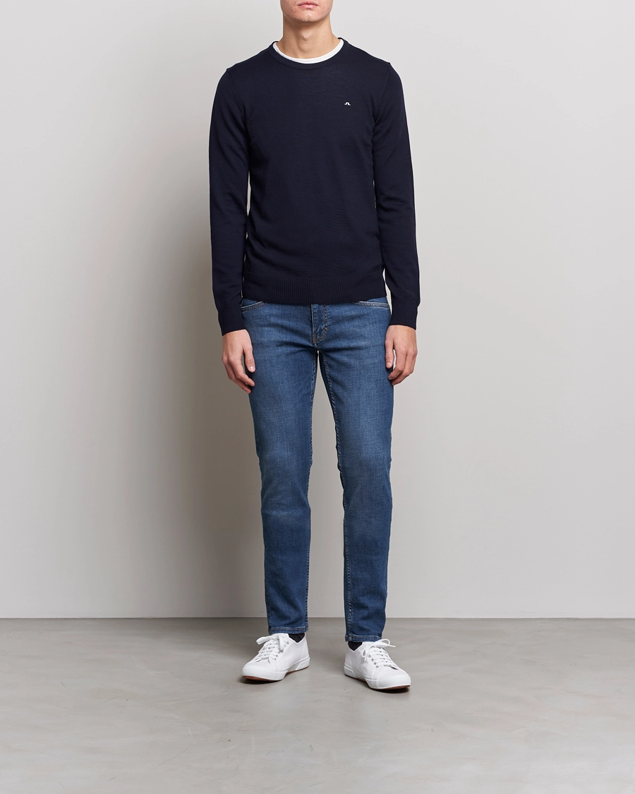J.Lindeberg Lyle True Merino Crew Neck Pullover Navy S - Bilde 2