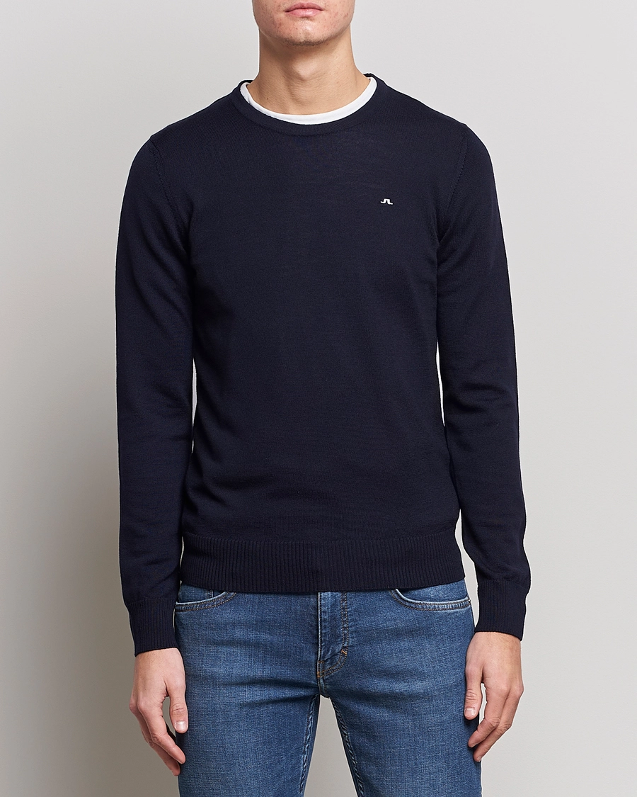 J.Lindeberg Lyle True Merino Crew Neck Pullover Navy S - Bilde 3
