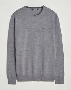 J.Lindeberg Lyle True Merino Crew Neck Pullover Grey S