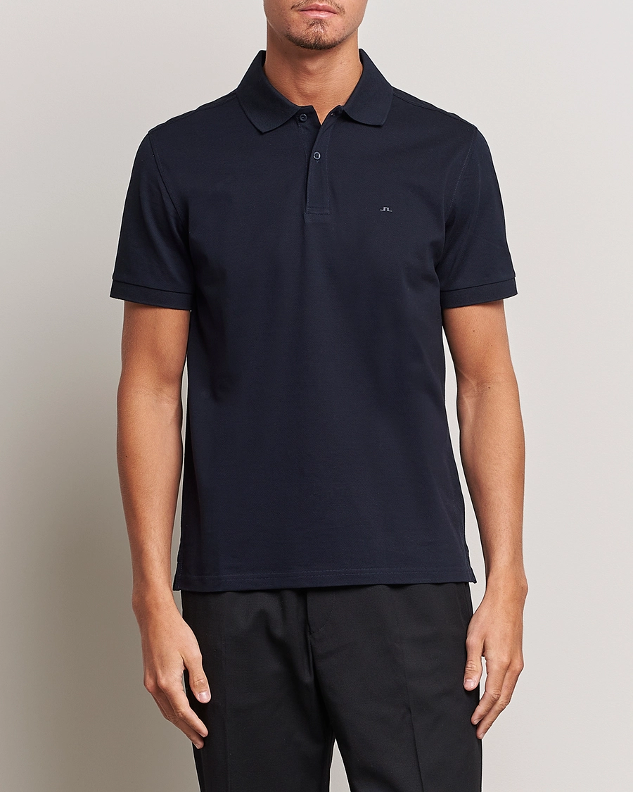 J.Lindeberg Troy Polo Pique Navy M - Bilde 3
