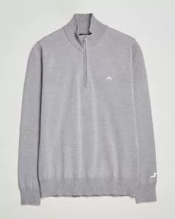 J.Lindeberg Kian Tour Merino Half Zip Grey Melange S