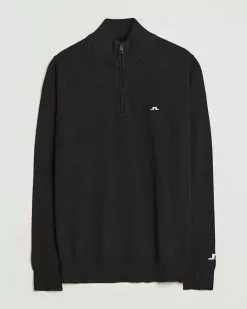 J.Lindeberg Kian Tour Merino Half Zip Black S