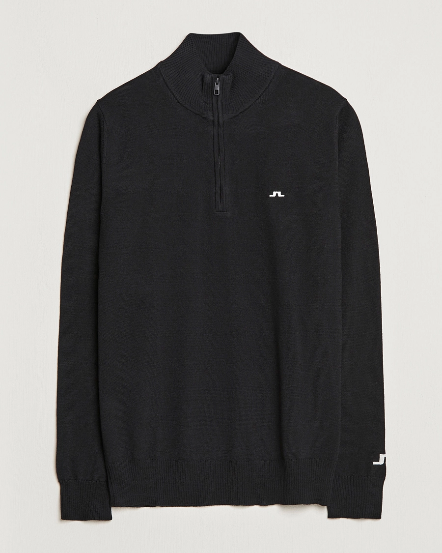 J.Lindeberg Kian Tour Merino Half Zip Black S