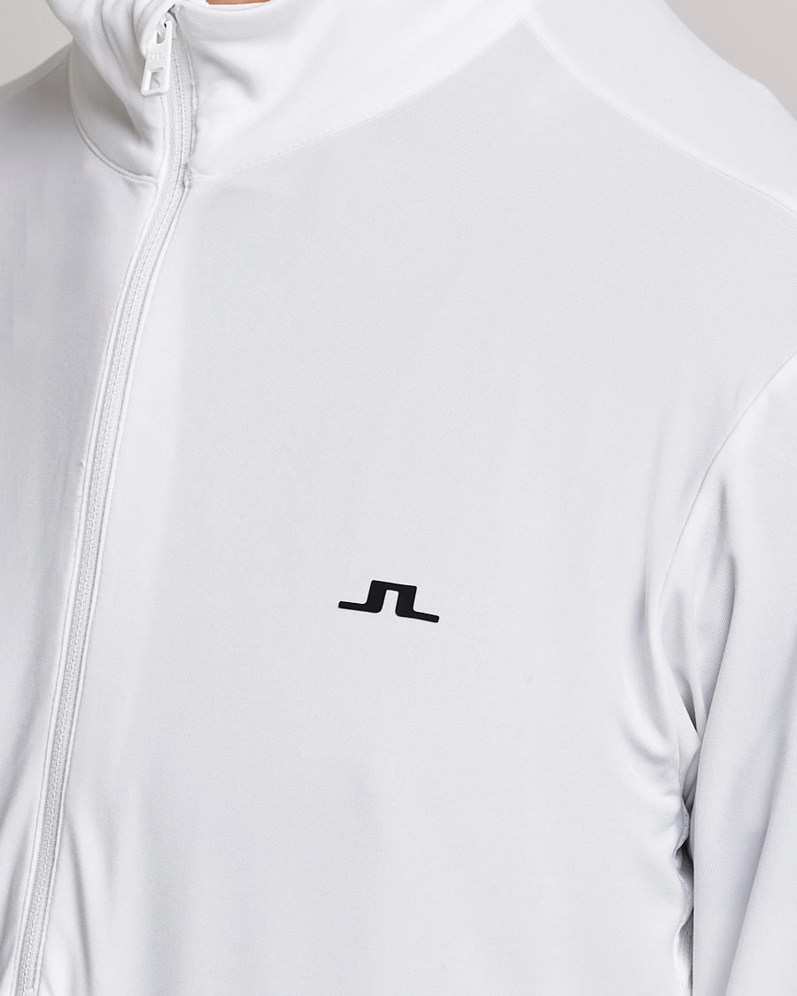 J.Lindeberg Luke Jersey Half Zip White S - Bilde 5