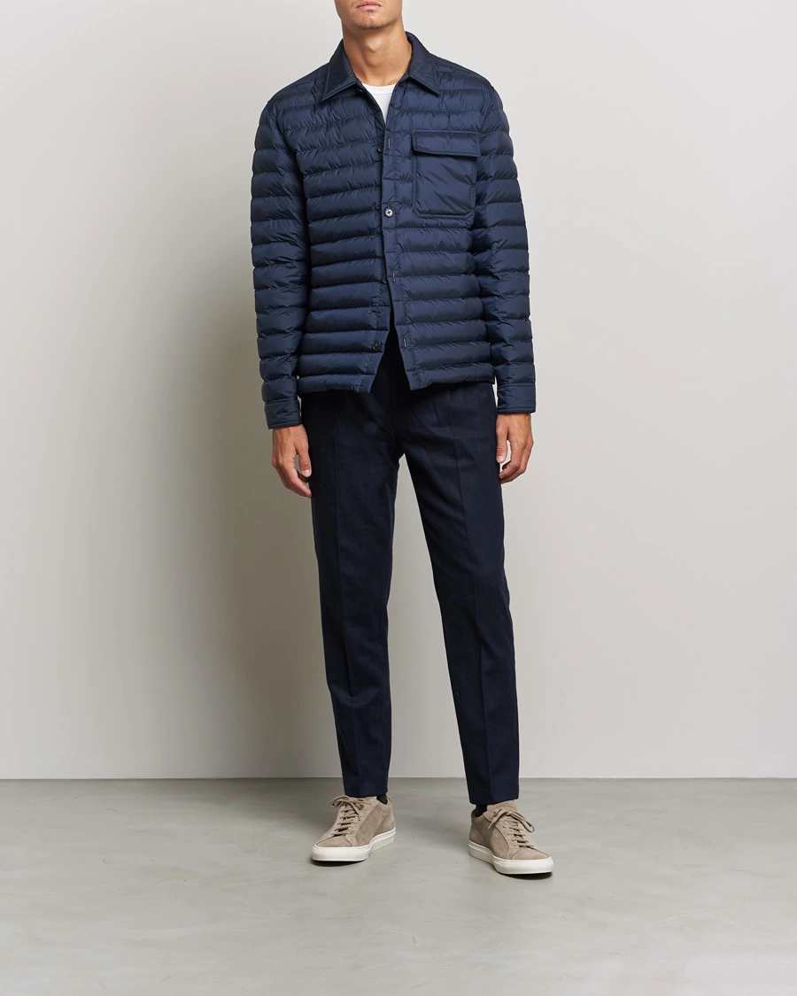 J.Lindeberg Gorman Quilted Overshirt Navy L - Bilde 2