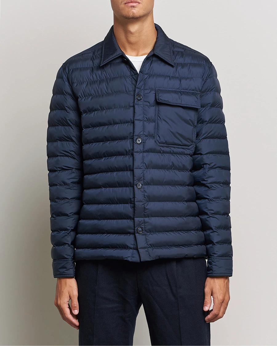 J.Lindeberg Gorman Quilted Overshirt Navy L - Bilde 3