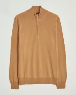 J.Lindeberg Kian Quarter Zip Merino Sweater Chipmunk S