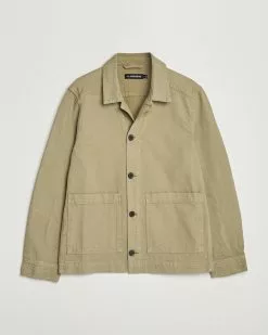 J.Lindeberg Lando Organic Twill Work Overshirt Aloe M