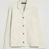 J.Lindeberg Errol Linen/Cotton Workwear Overshirt Turtledove M