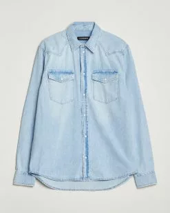 J.Lindeberg Carson Denim Shirt Light Blue M