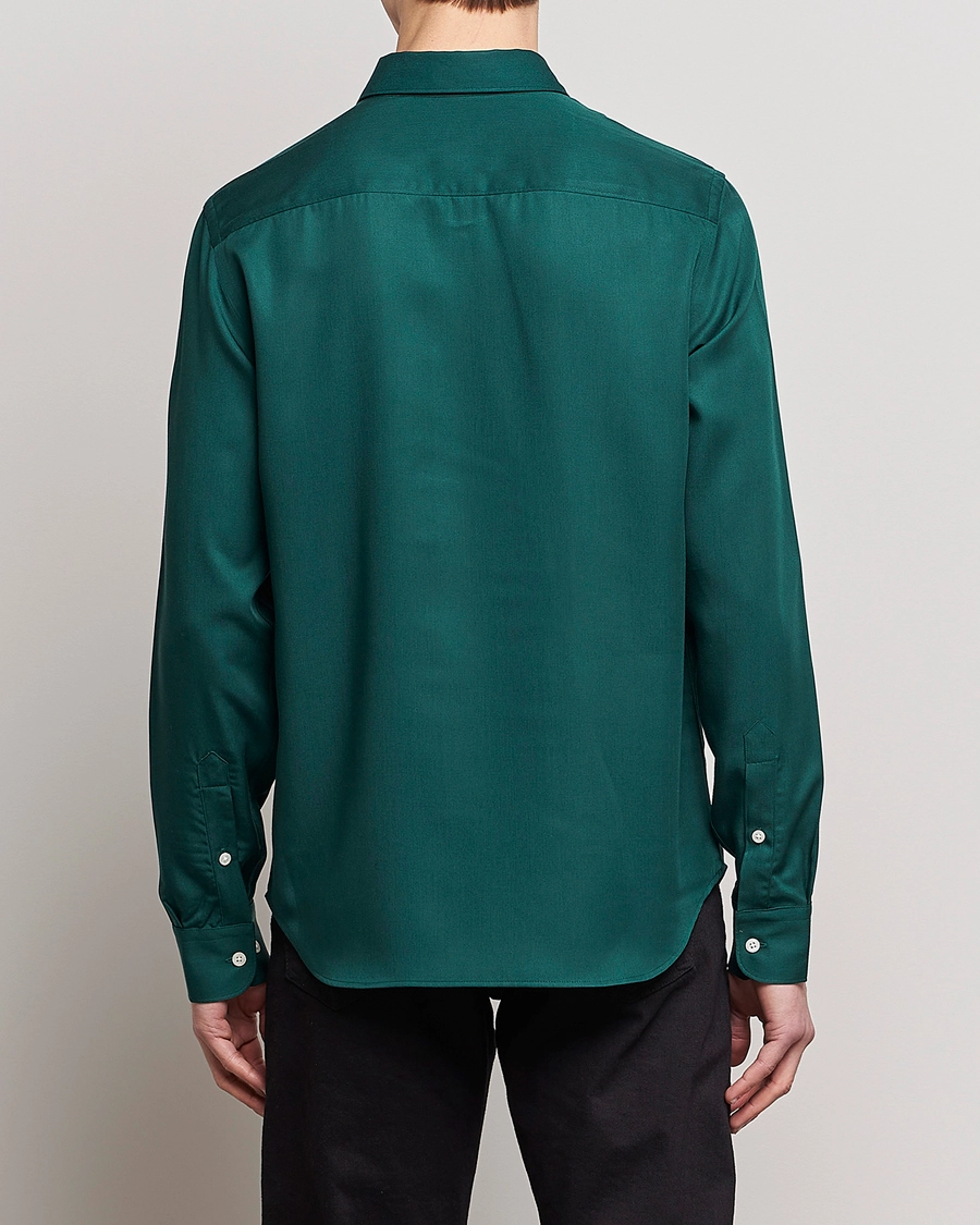 J.Lindeberg Slim Fit Comfort Tencel Shirt Rain Forest M - Bilde 4