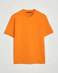 J.Lindeberg Dale Organic Cotton Patch T-Shirt Russet Orange S