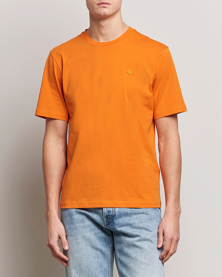 J.Lindeberg Dale Organic Cotton Patch T-Shirt Russet Orange S - Bilde 3