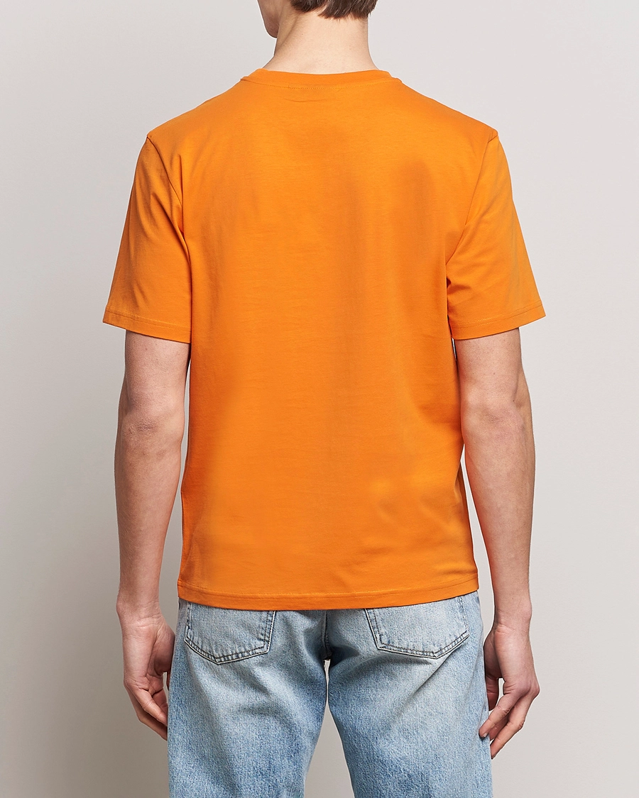 J.Lindeberg Dale Organic Cotton Patch T-Shirt Russet Orange S - Bilde 4