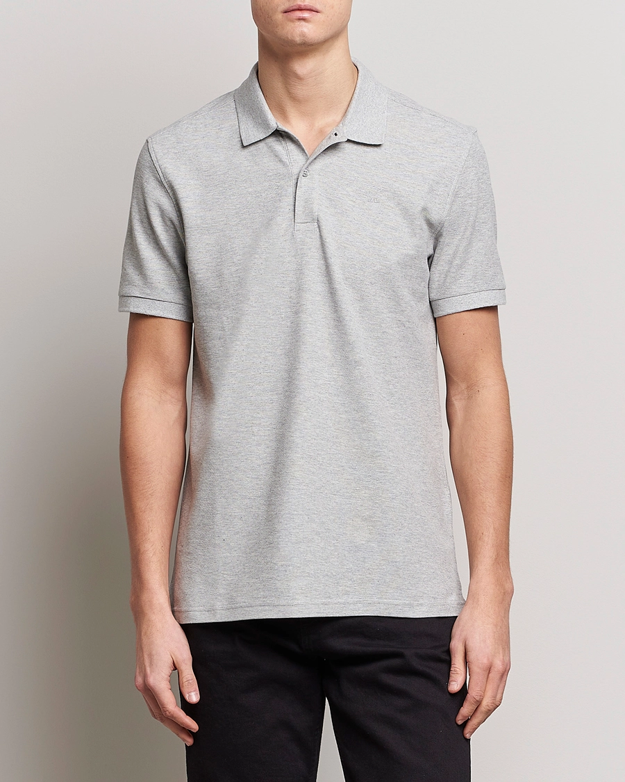 J.Lindeberg Troy Clean Polo Light Grey Melange S - Bilde 3