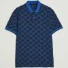J.Lindeberg Deklan Organic Cotton Jacquard Polo Navy S
