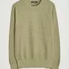 J.Lindeberg Arthur Structure Organic Cotton Crew Neck Aloe S