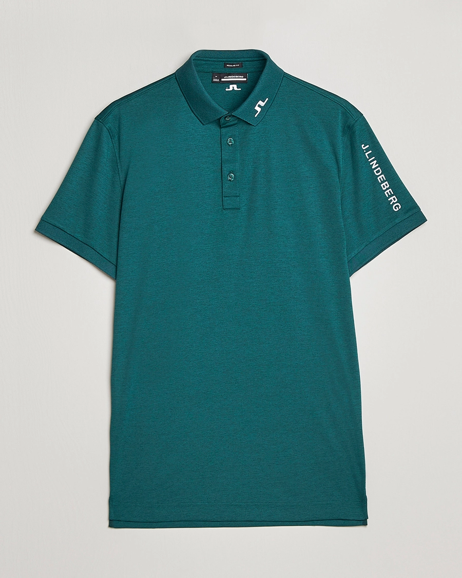 J.Lindeberg Tour Tech Regular Fit Polo Rain Forest Melange S