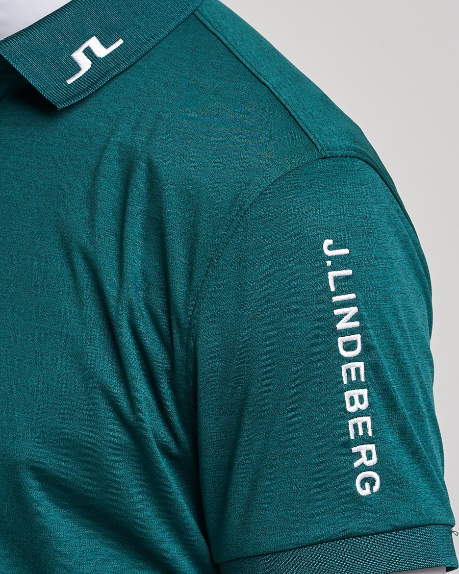 J.Lindeberg Tour Tech Regular Fit Polo Rain Forest Melange S - Bilde 5