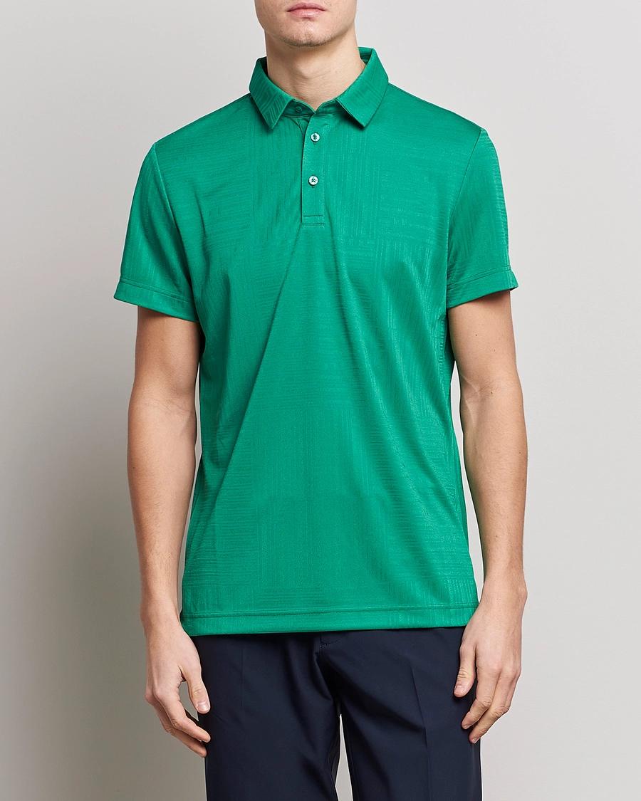 J.Lindeberg Alfred Mesh Jacquard Regular Fit Polo Bosphorus S - Bilde 3