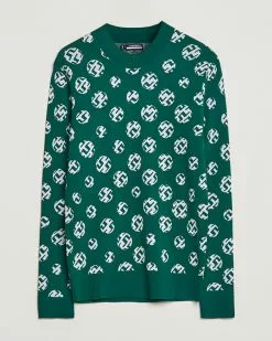 J.Lindeberg Gus Jaccquard Knitted Sweater Rain Forest S
