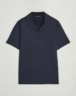 J.Lindeberg Asher Open Collar Polo Shirt Navy L