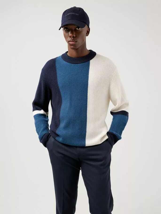 J.Lindeberg Ivan Bold Block Sweater - JL Navy - Bilde 2