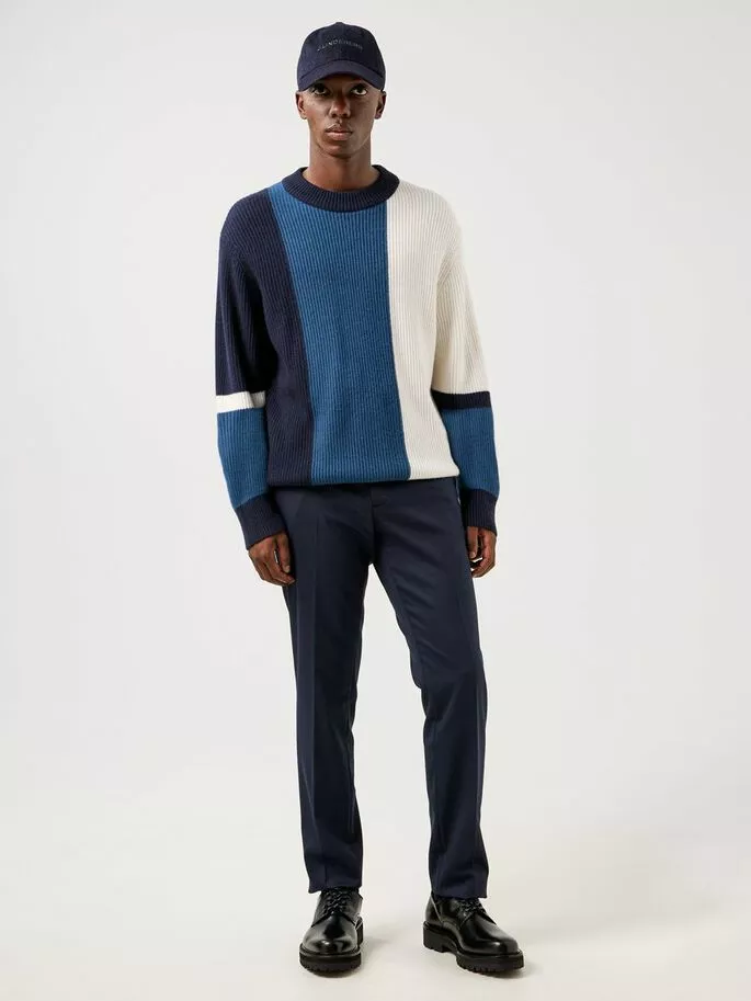 J.Lindeberg Ivan Bold Block Sweater - JL Navy - Bilde 3