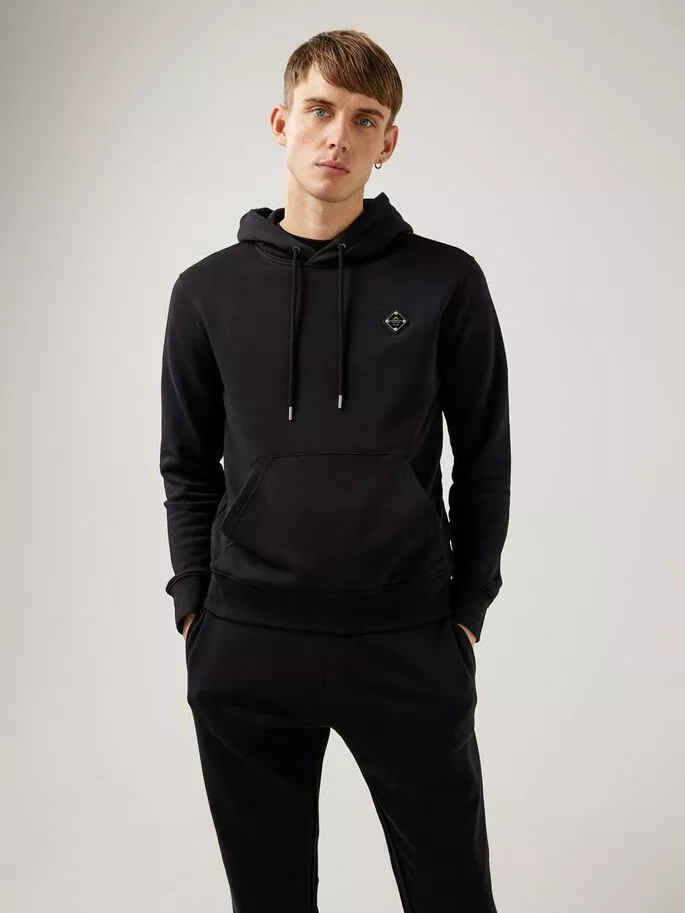 J.Lindeberg Throw Patch Hoodie - Black - Bilde 2