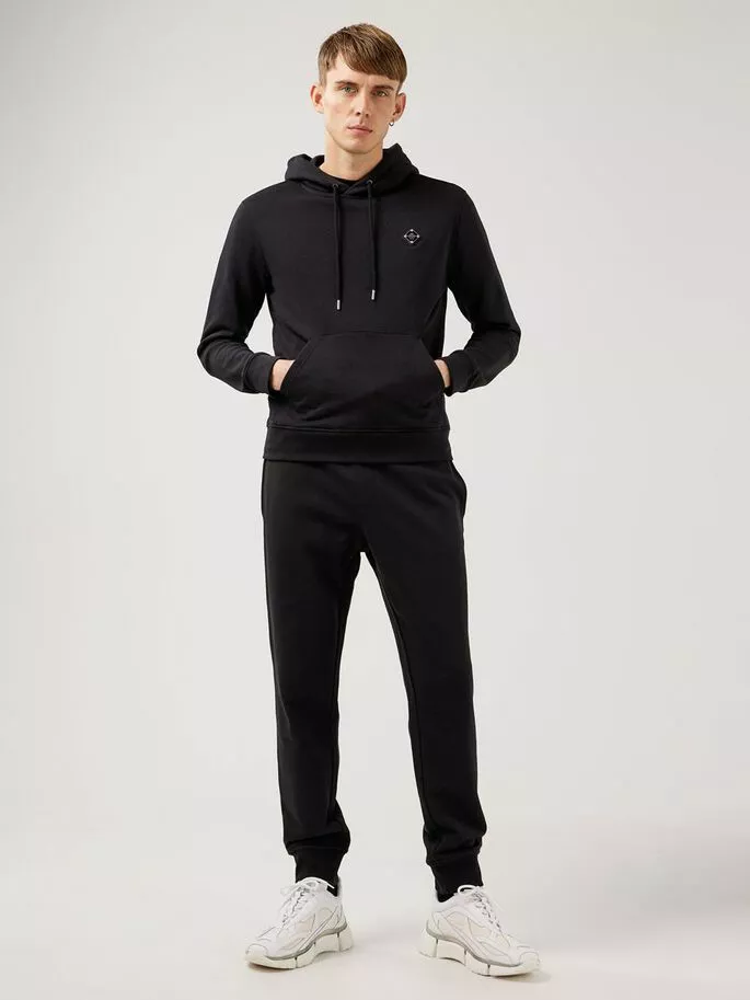 J.Lindeberg Throw Patch Hoodie - Black - Bilde 4