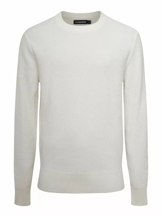 J.Lindeberg Oliver Structure Sweater - Cloud White