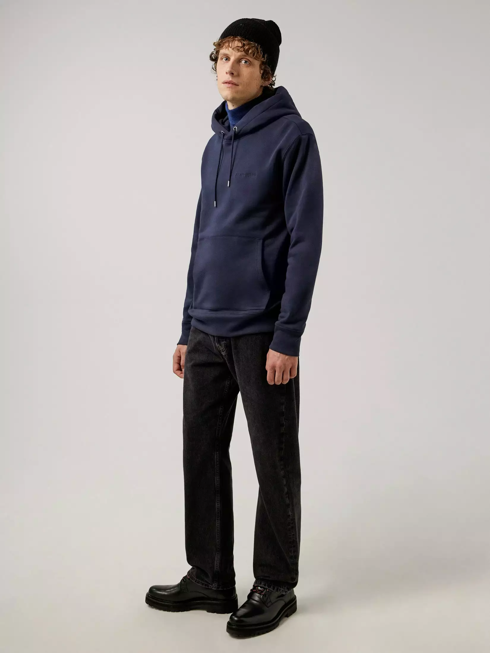 J.Lindeberg Chip Pocket Hoodie - Navy - Bilde 3