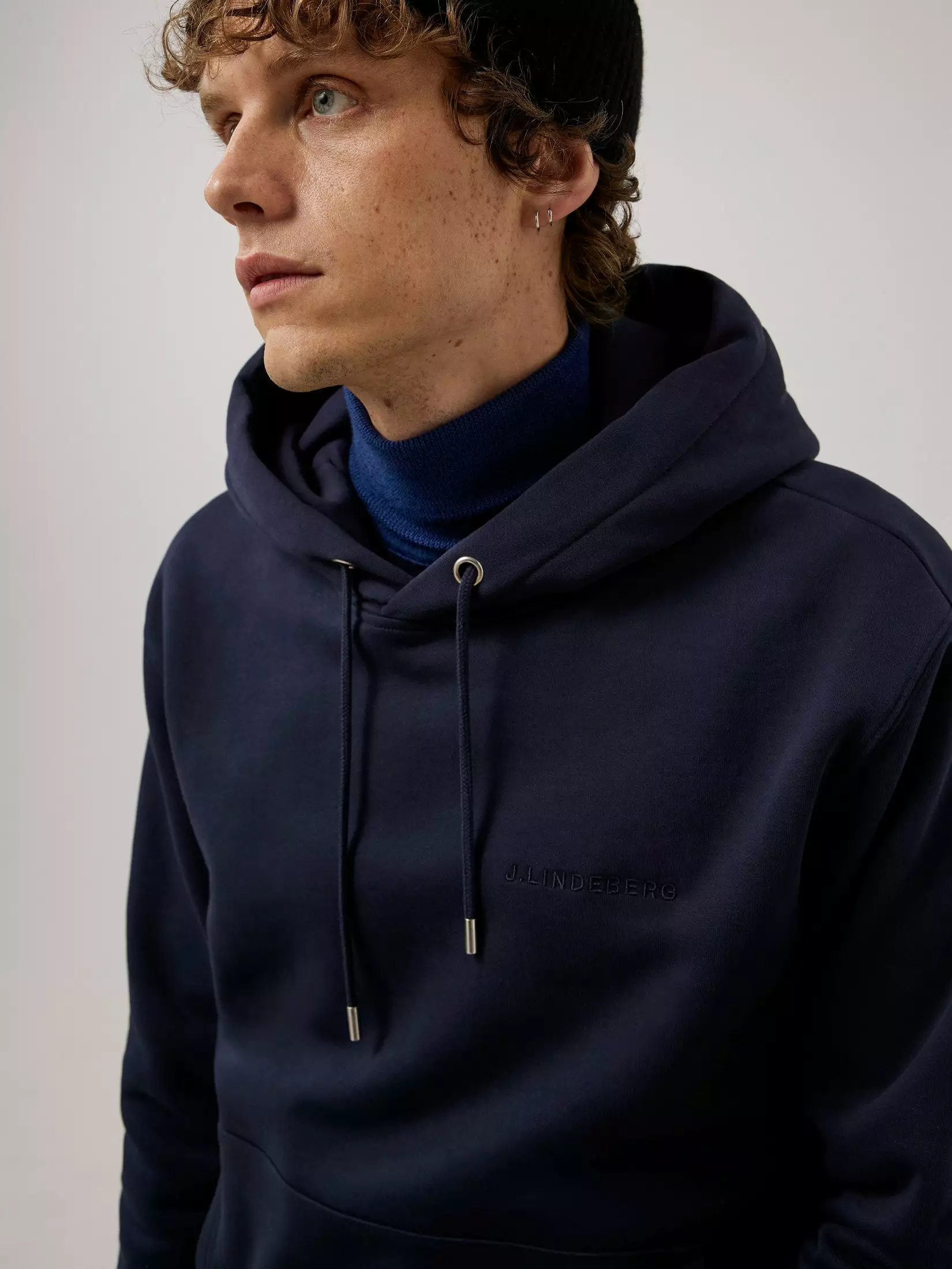 J.Lindeberg Chip Pocket Hoodie - Navy - Bilde 4