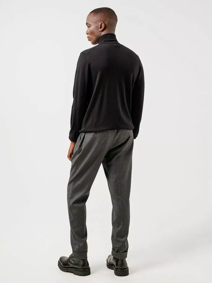 J.Lindeberg Lyd Merino Turtleneck Sweater - Black - Bilde 5