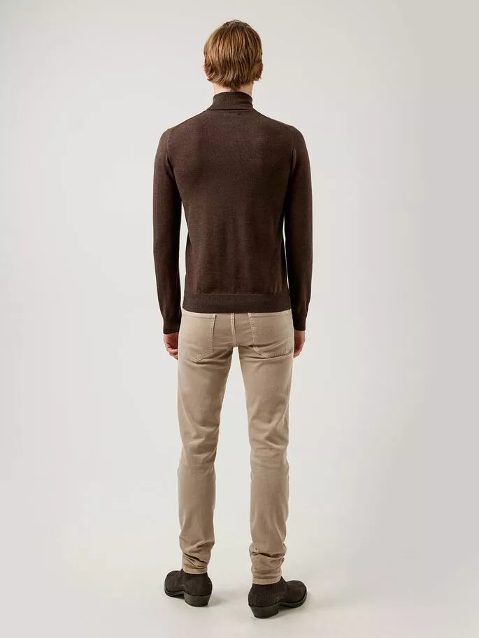 J.Lindeberg Lyd Merino Turtleneck Sweater - Umber Brown - Bilde 4