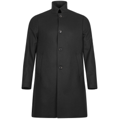 J.Lindeberg Holger 2.0 Melton Coat - Black