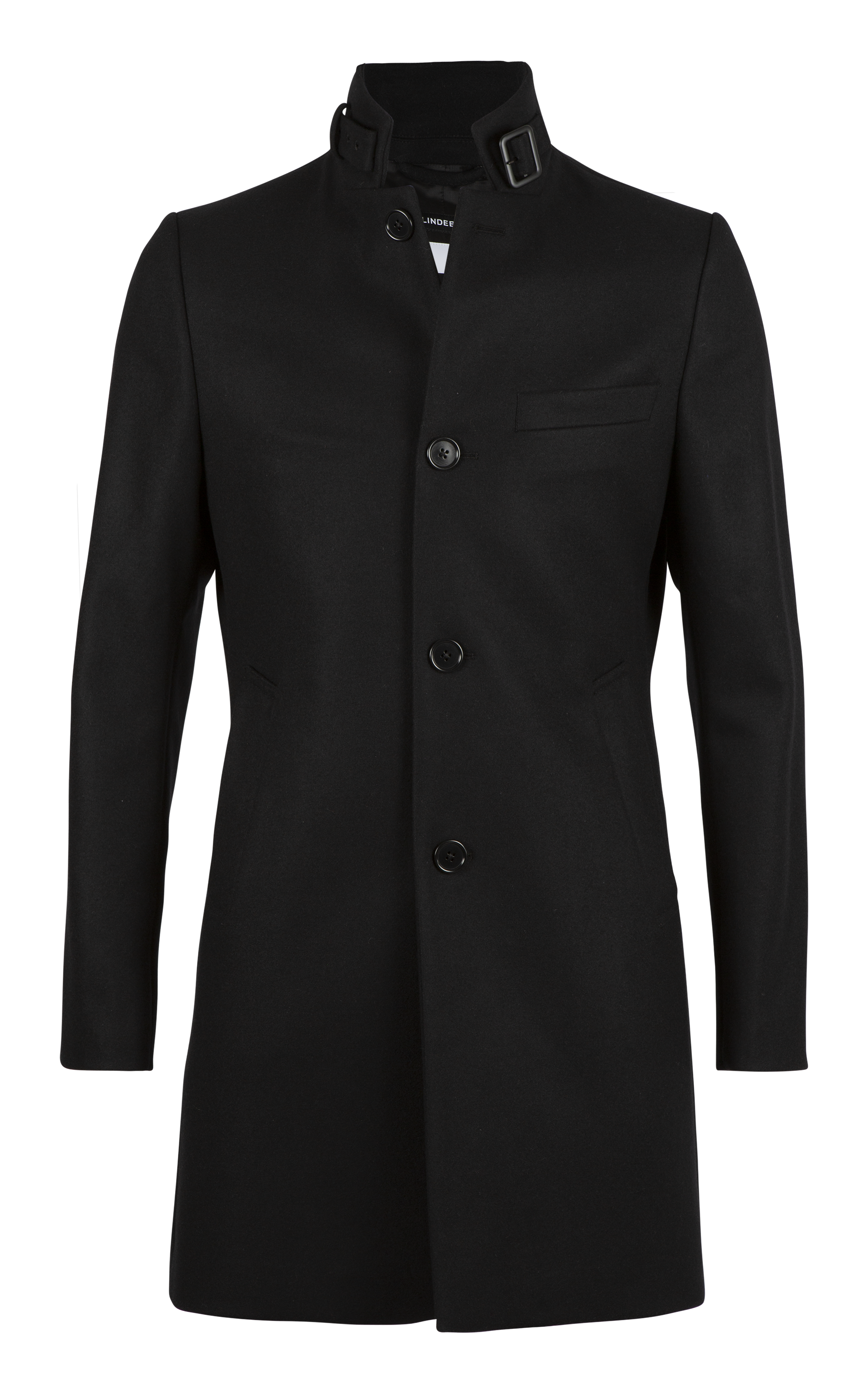 J.Lindeberg Holger Compact Melton Coat - Black