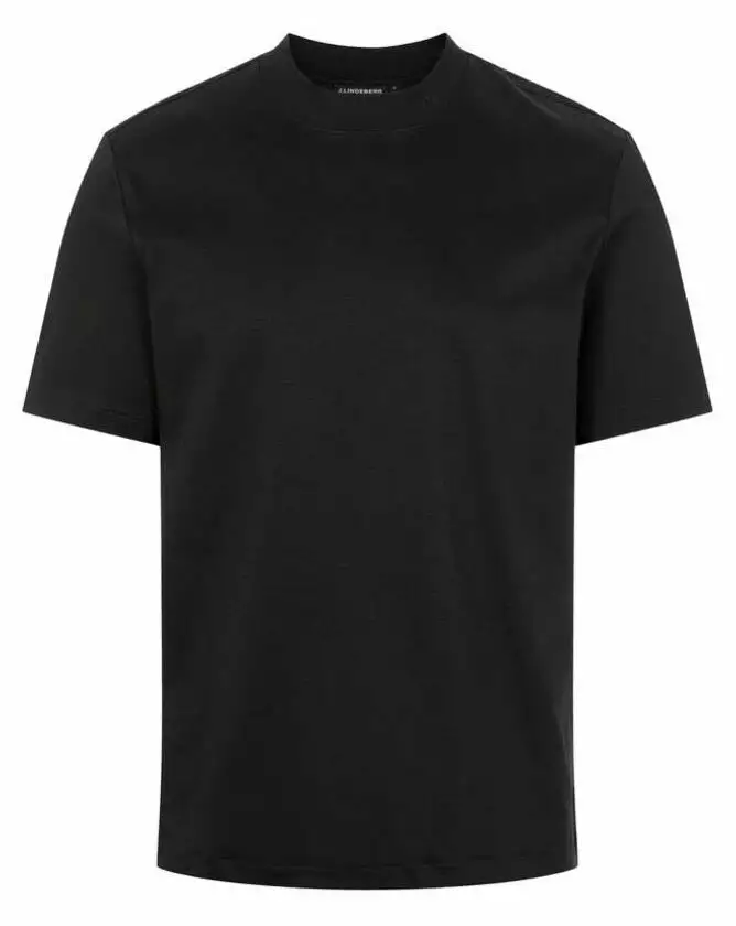 J.Lindeberg Ace Mock Neck T-Shirt - Black