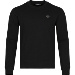J.Lindeberg Throw Patch C-Neck Sweatshirt - Black