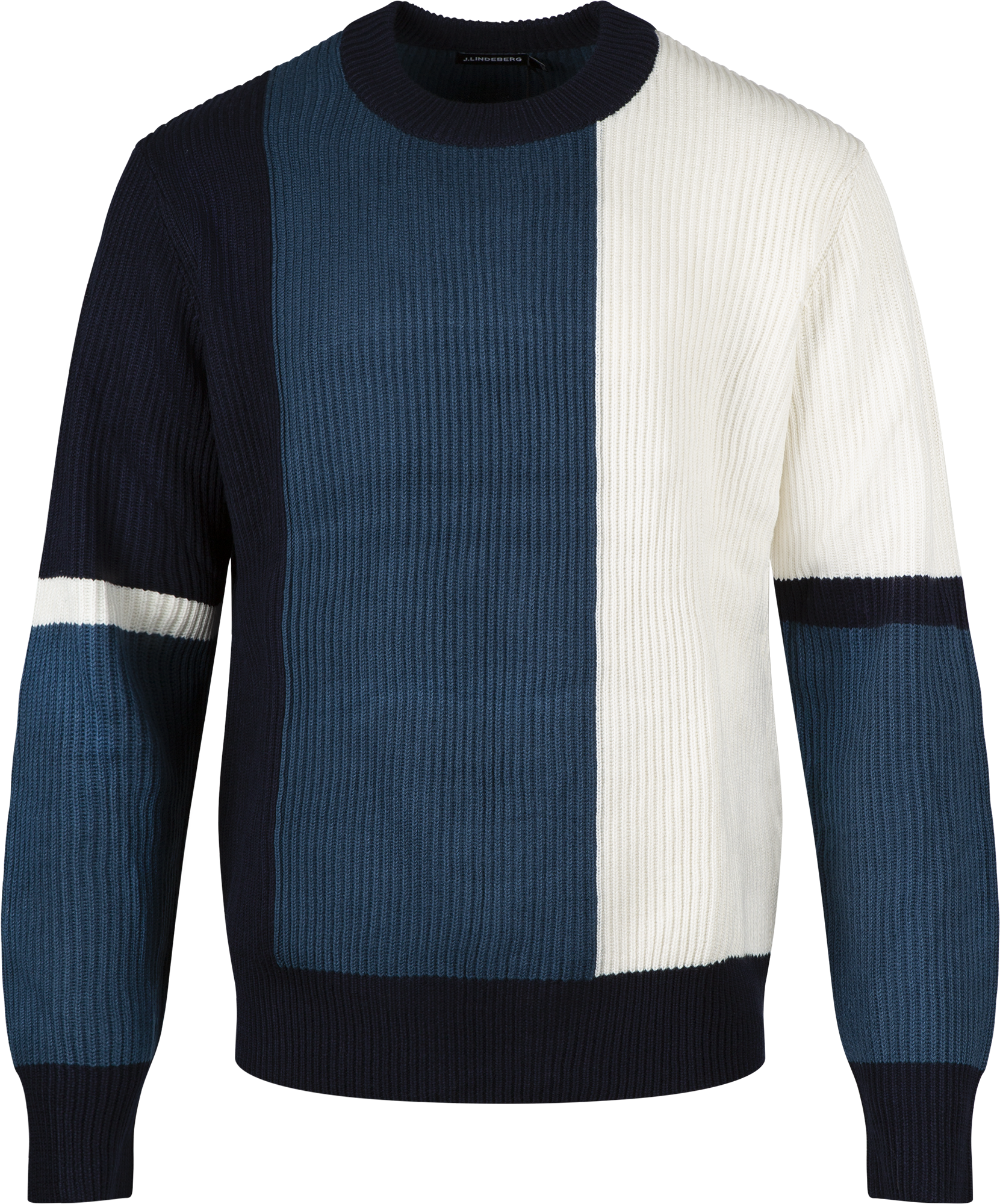 J.Lindeberg Ivan Bold Block Sweater - JL Navy